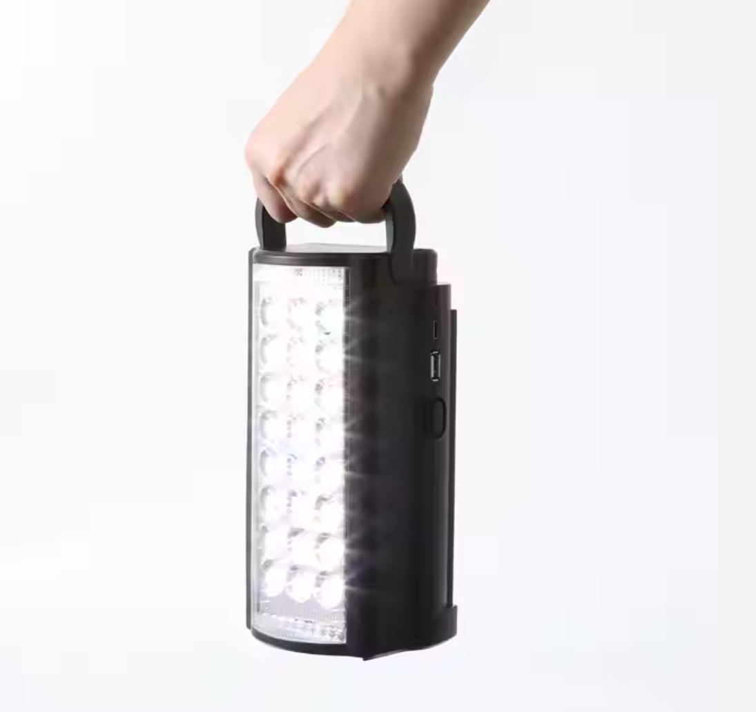 Portable LED emergency light lantern with USB