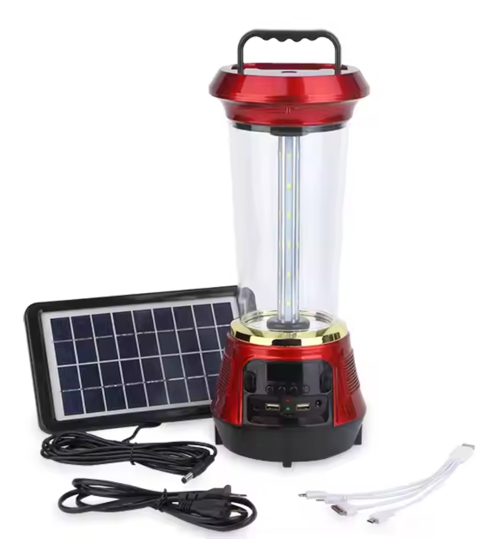 LED rechargeable camping lantern portable solar emergency light outdoor